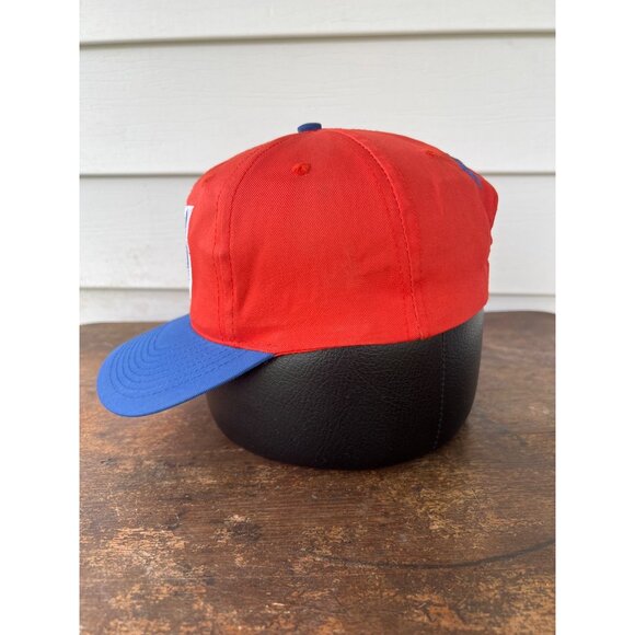 Vintage Red & Blue 76 Sparks Oil Snapback Hat Adjustable Retro Style G3 - Picture 2 of 6